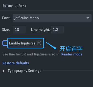 字体设置
